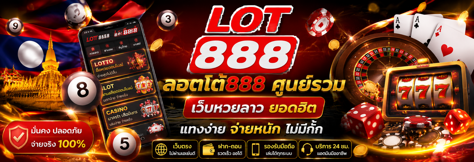 ลอตโต้888 ศูนย์รวม เว็บหวยลาว ยอดฮิต แทงง่าย จ่ายหนัก ไม่มีกั๊ก